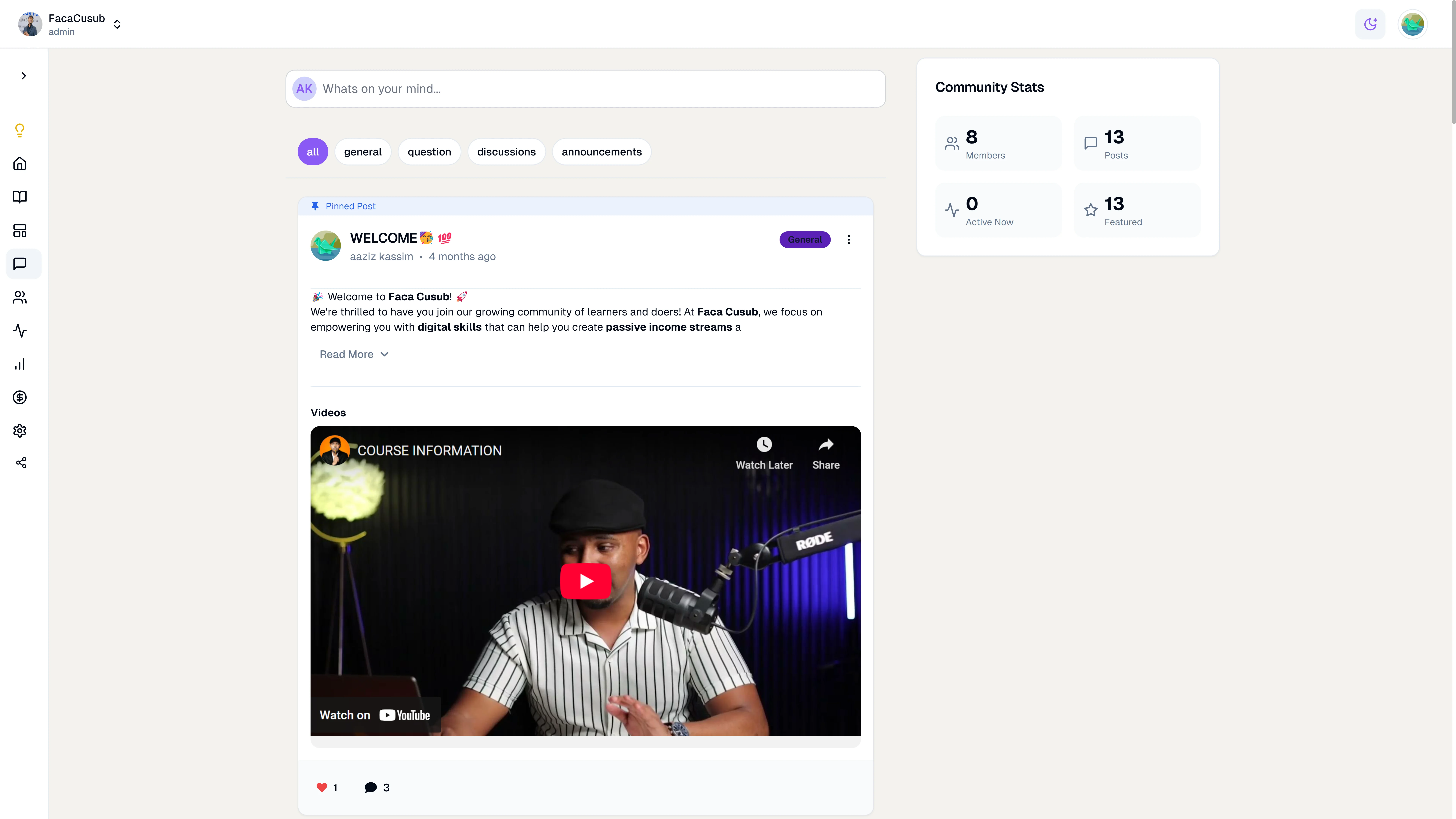 Forum screenshot